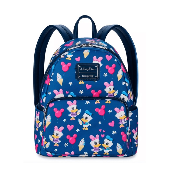 Disney Parks Lounge-fly Donald and Daisy Duck ''Love'' Mini Backpack New … - Picture 1 of 6